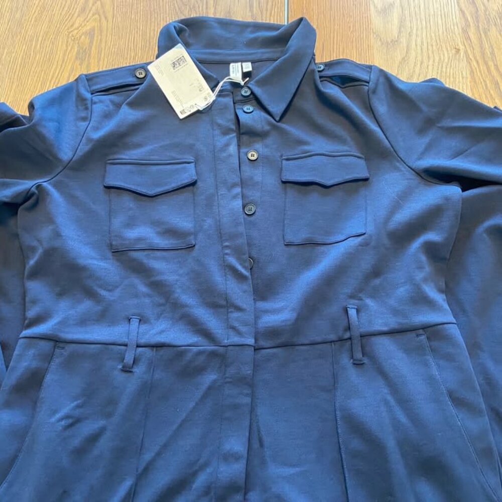 (NEW) Paris Atelier womens blue jumpsuit / overalls (US size M)